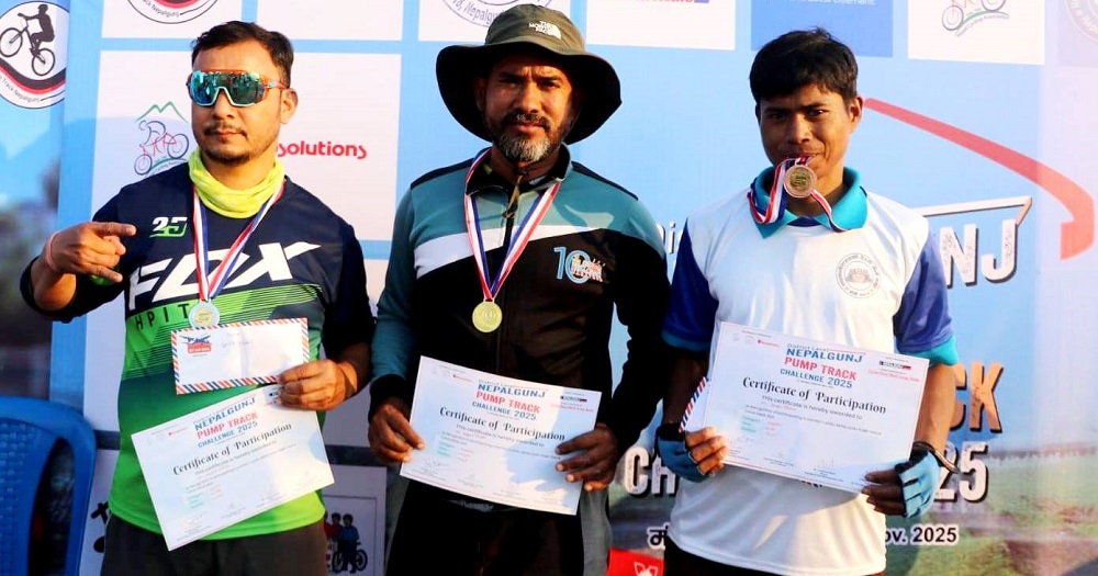 ‘नेपालगन्ज पम्प ट्रयाक च्यालेन्ज’ प्रतियोगितामा थापा प्रथम